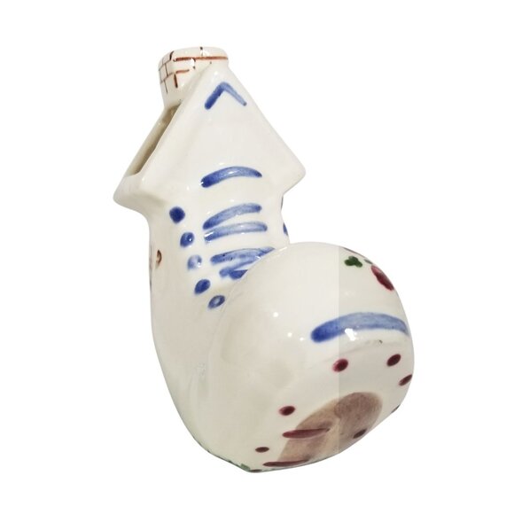 Vintage Shoe Planter Hand Painted Old Woman in a Shoe Nursery Rhyme Theme - Picture 4 of 15